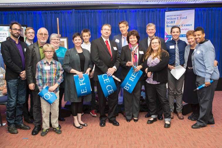 Ribbon cutting for LGBT center